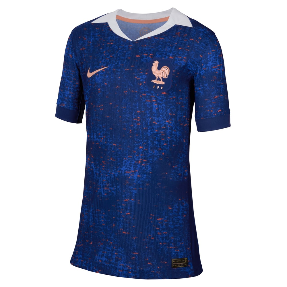 Kinder Frankreich 2025 Heim Shirt