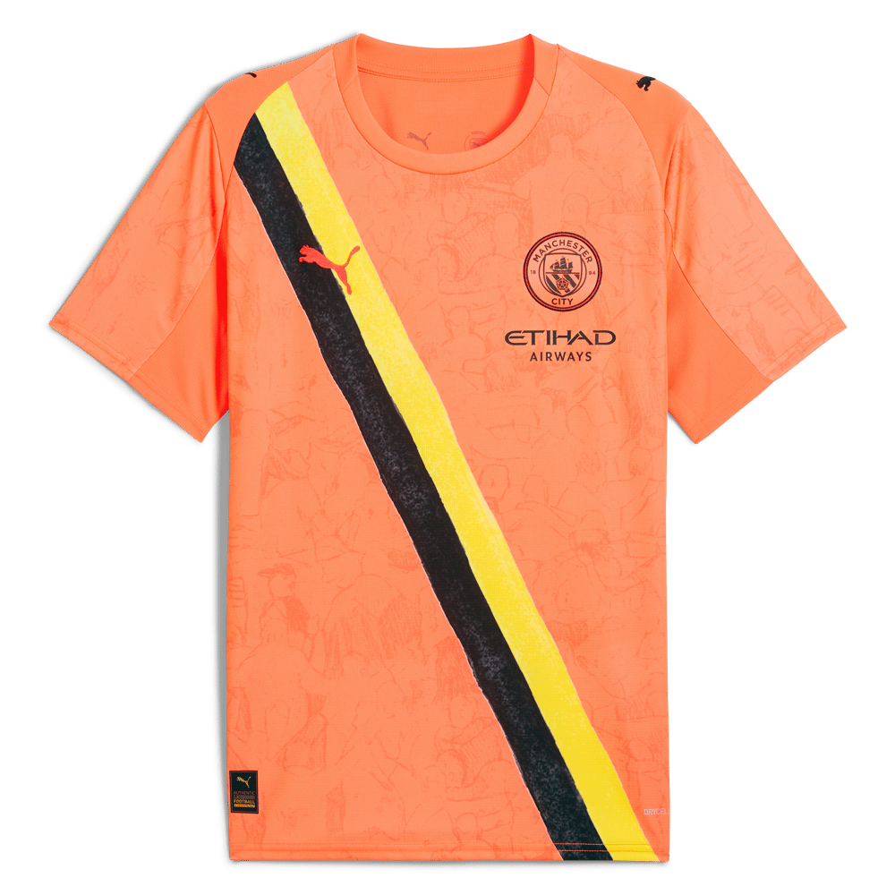Kinder Manchester City 2025/26 KidSuper Hemd-Orange