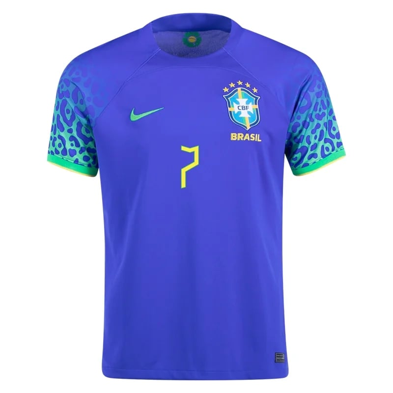 Lucas Paqueta #7 Brasilien Auswärts Jersey Weltmeister schaft 2022