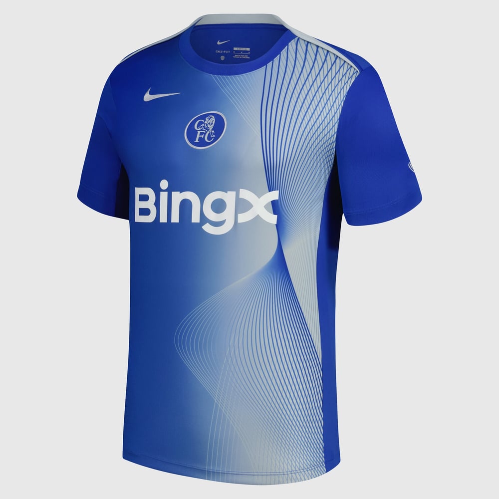 Kinder Chelsea 2025/26 Drittes Pre Match Shirt-Blau