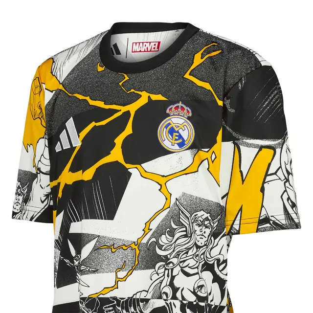 Men's Real Madrid 2025/26 Third Marvel Warm Up Shirt