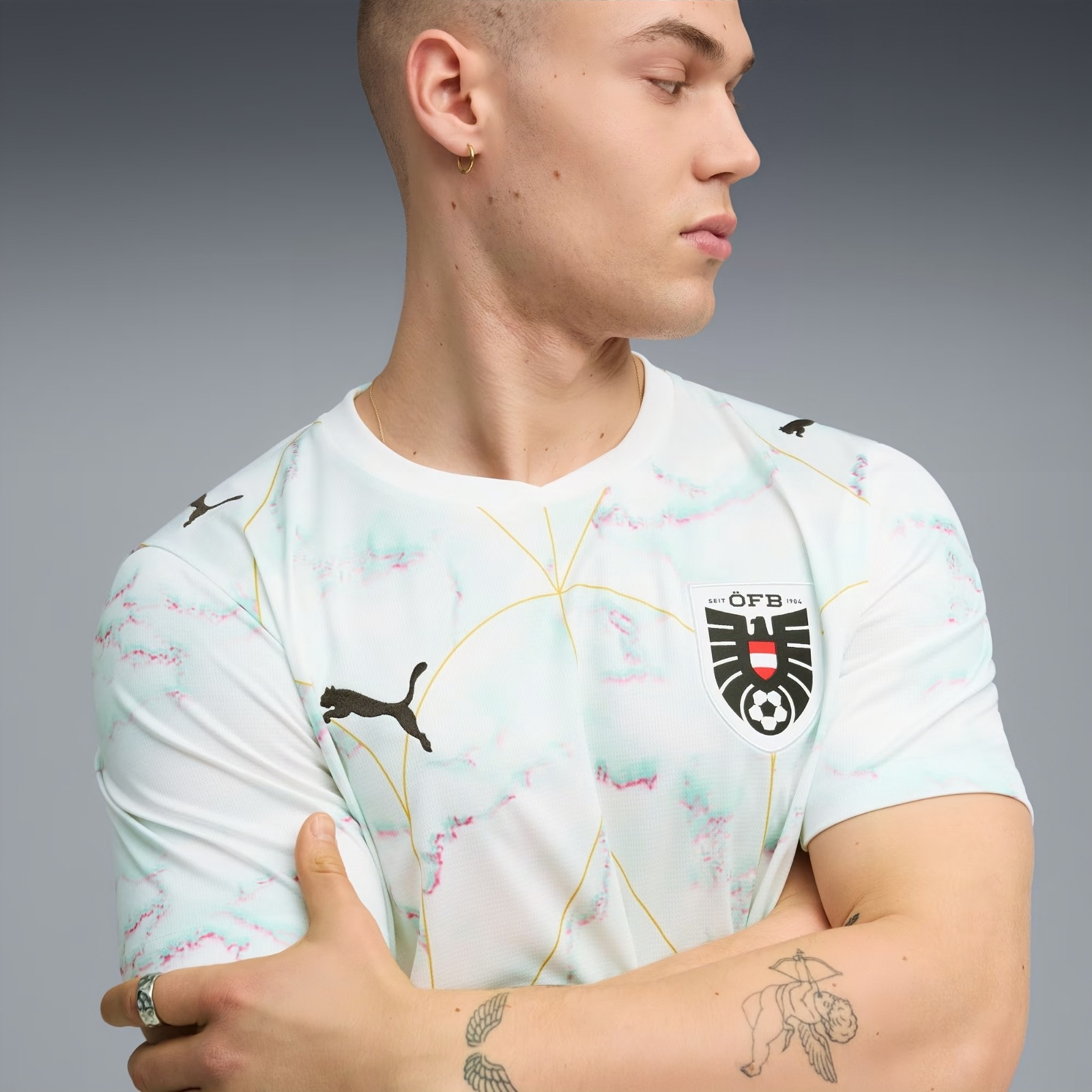 Kinder Österreich 2026 Auswärtstrikot-Weltmeisterschaft Trikot