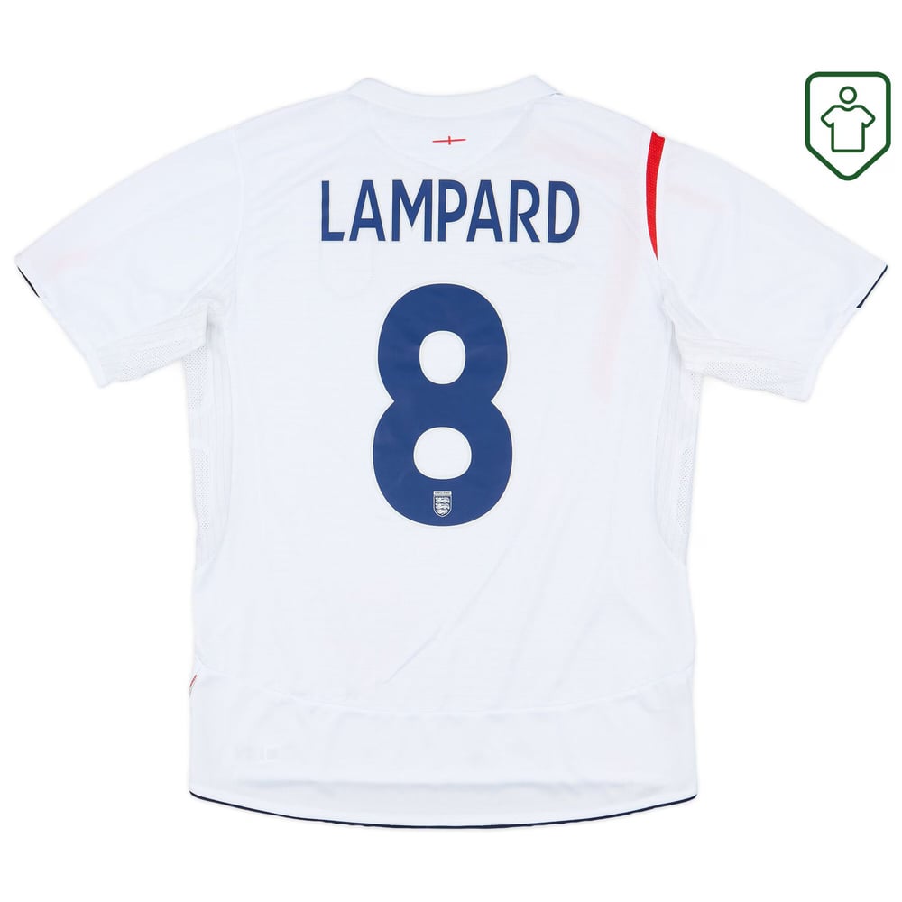 Männer England 2005/07 Home Retro Shirt Lampard #8