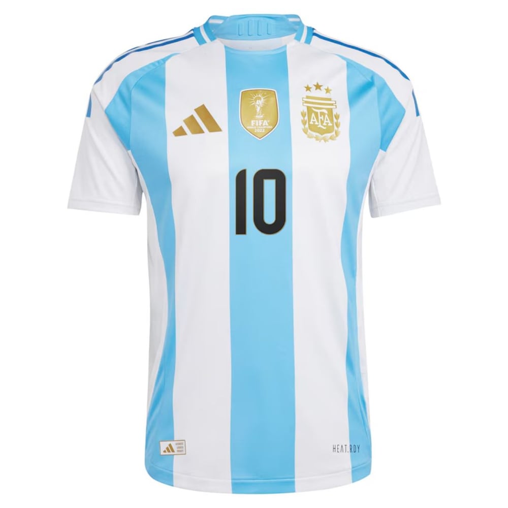 Lionel Messi #10 Argentinien Spieler Version Heimtrikot Copa America 2024