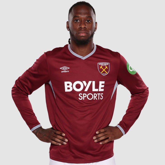 Kinder West Ham United 2025/26 Heim-Langarm-Shirt