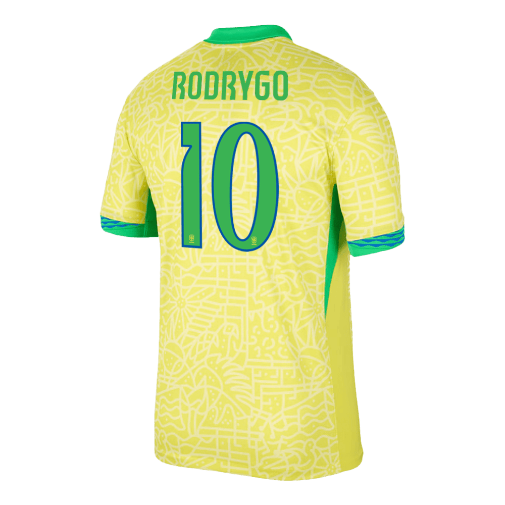 RODRYGO #10 Brasilien Home Jersey America Cup 2024