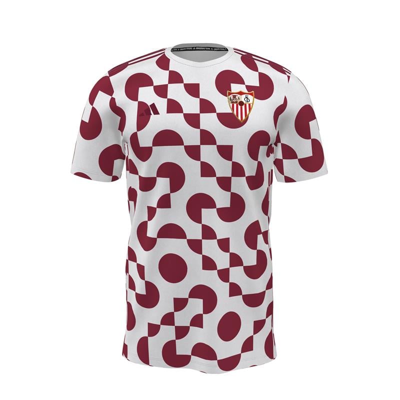 Kid's Sevilla FC 2025/26 Third Pre Match Shirt - Red