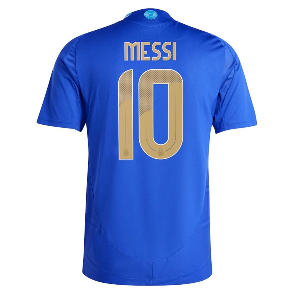 Lionel Messi #10 Argentinien Spieler Version Auswärts Jersey Copa America 2024