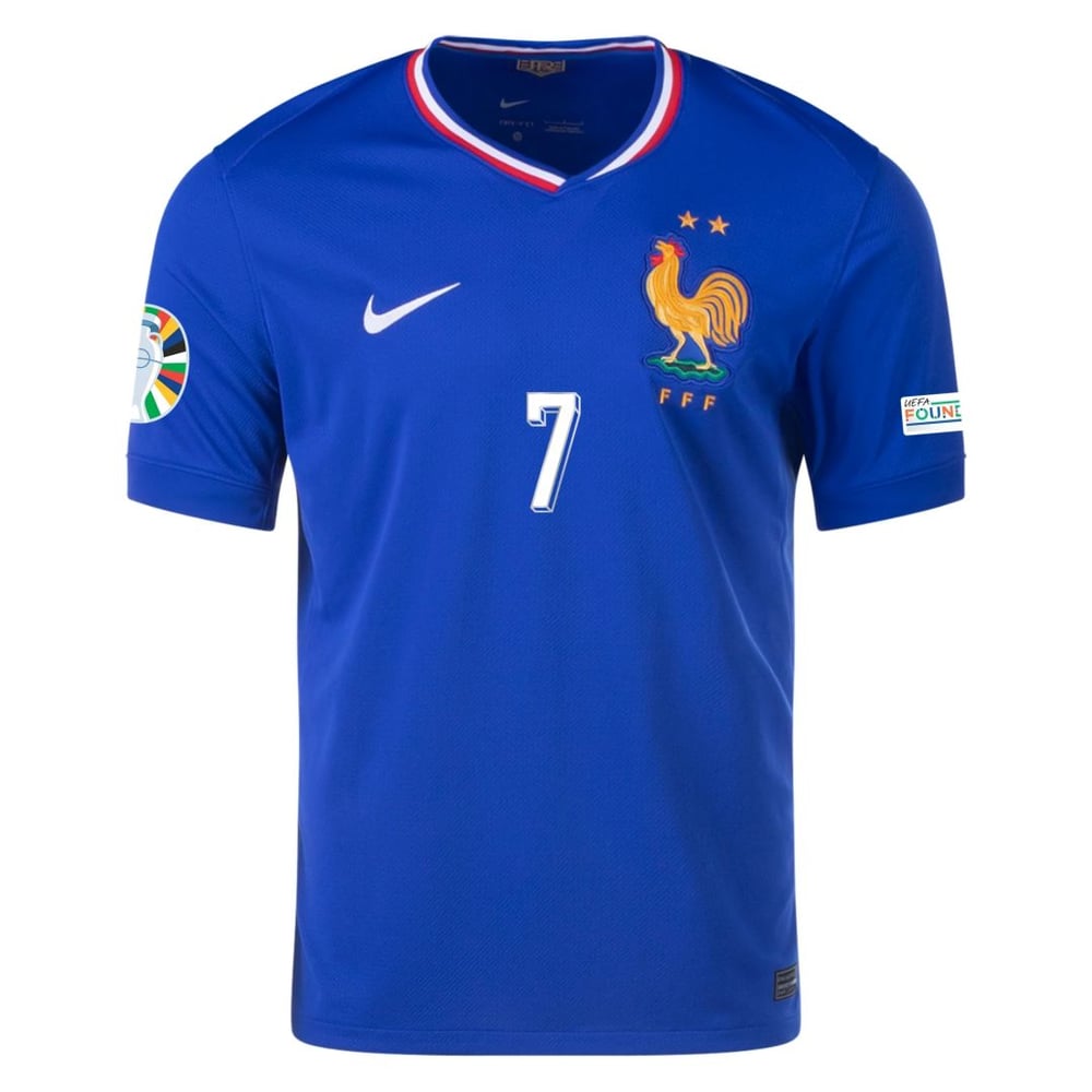 Antoine Griezmann #7 Frankreich Home Jersey EURO 2024