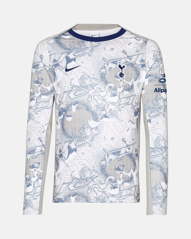 Kinder Tottenham Hotspur 2025/26 Heim-Langarm-Aufwärm hemd