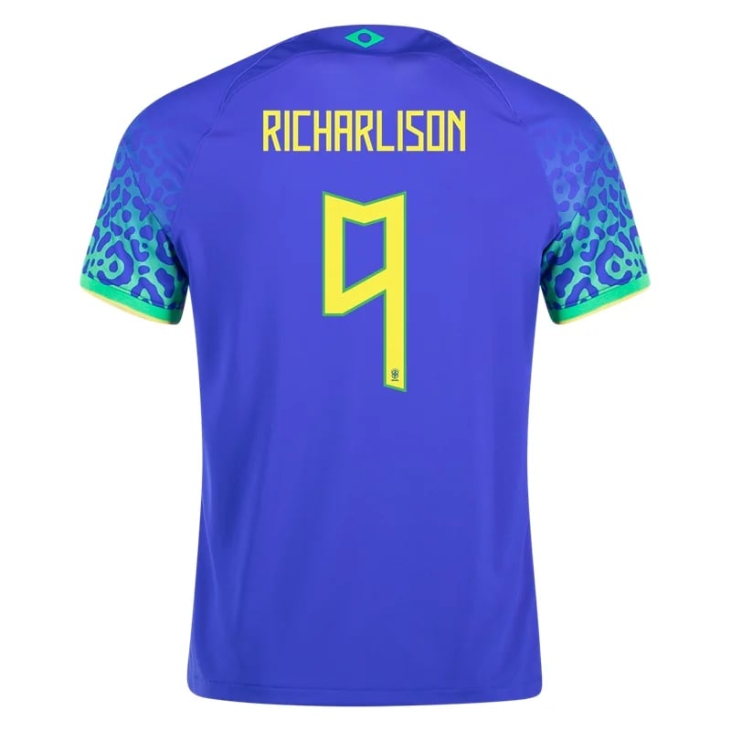 Richarlison #9 Brasilien Auswärts Jersey Weltmeister schaft 2022
