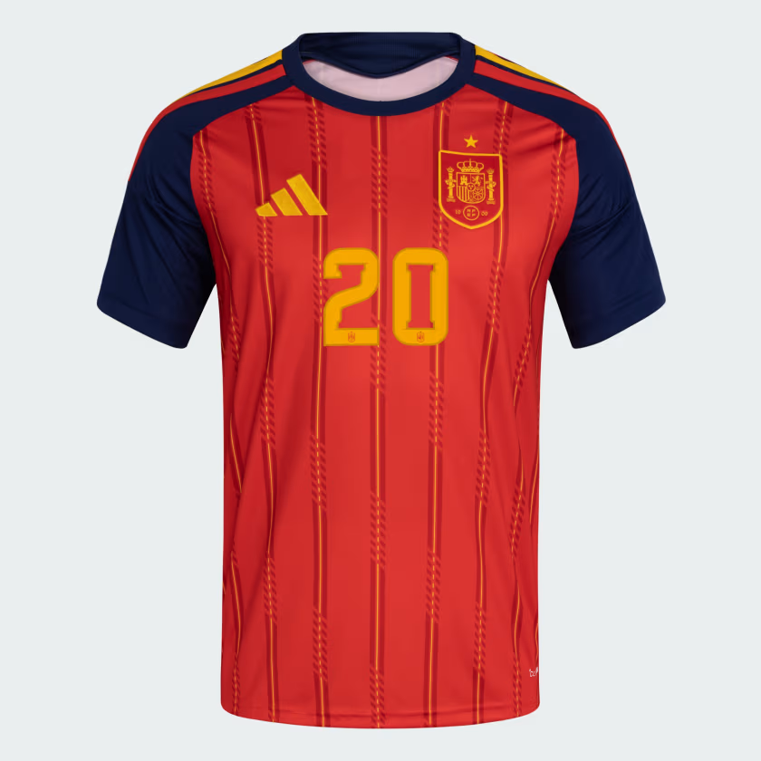 Herren Spanien 2026 Heim Authentisches WM-Trikot PEDRI #20