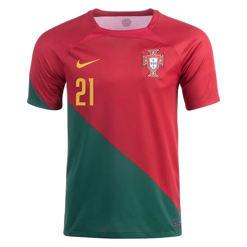 Diogo Quita #21 Portugal Home Jersey Weltmeister schaft 2022