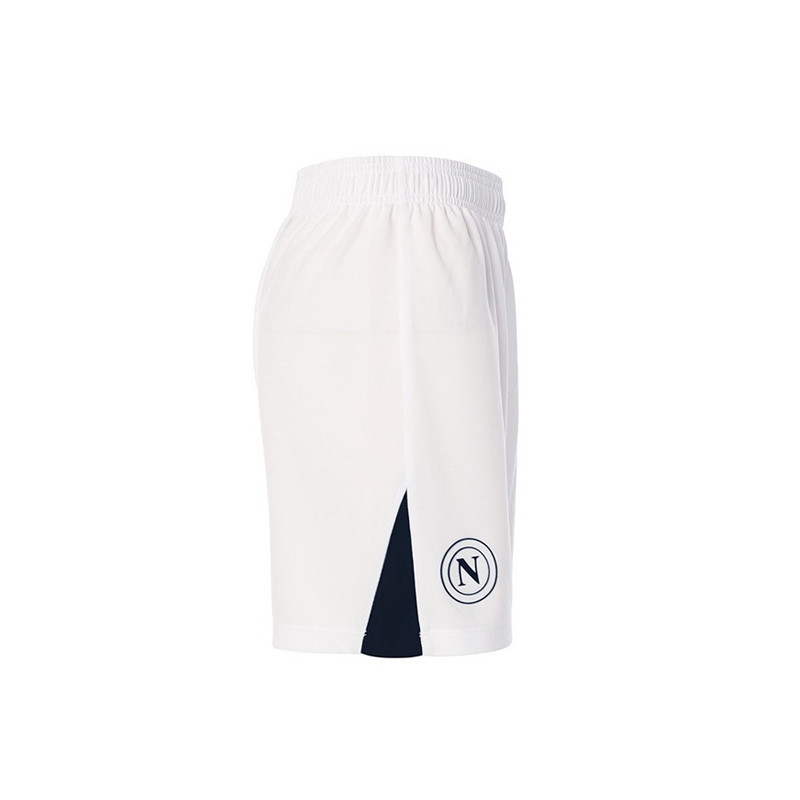 Kinder Napoli 2024/25 Home Shorts-Weiß/Marineblau
