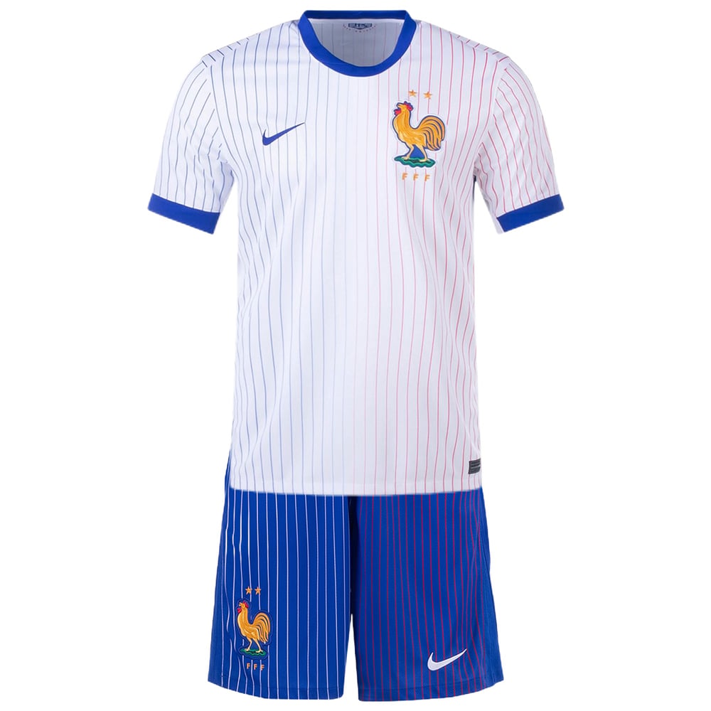 Kinder Frankreich Auswärts Jersey Shorts EURO 2024