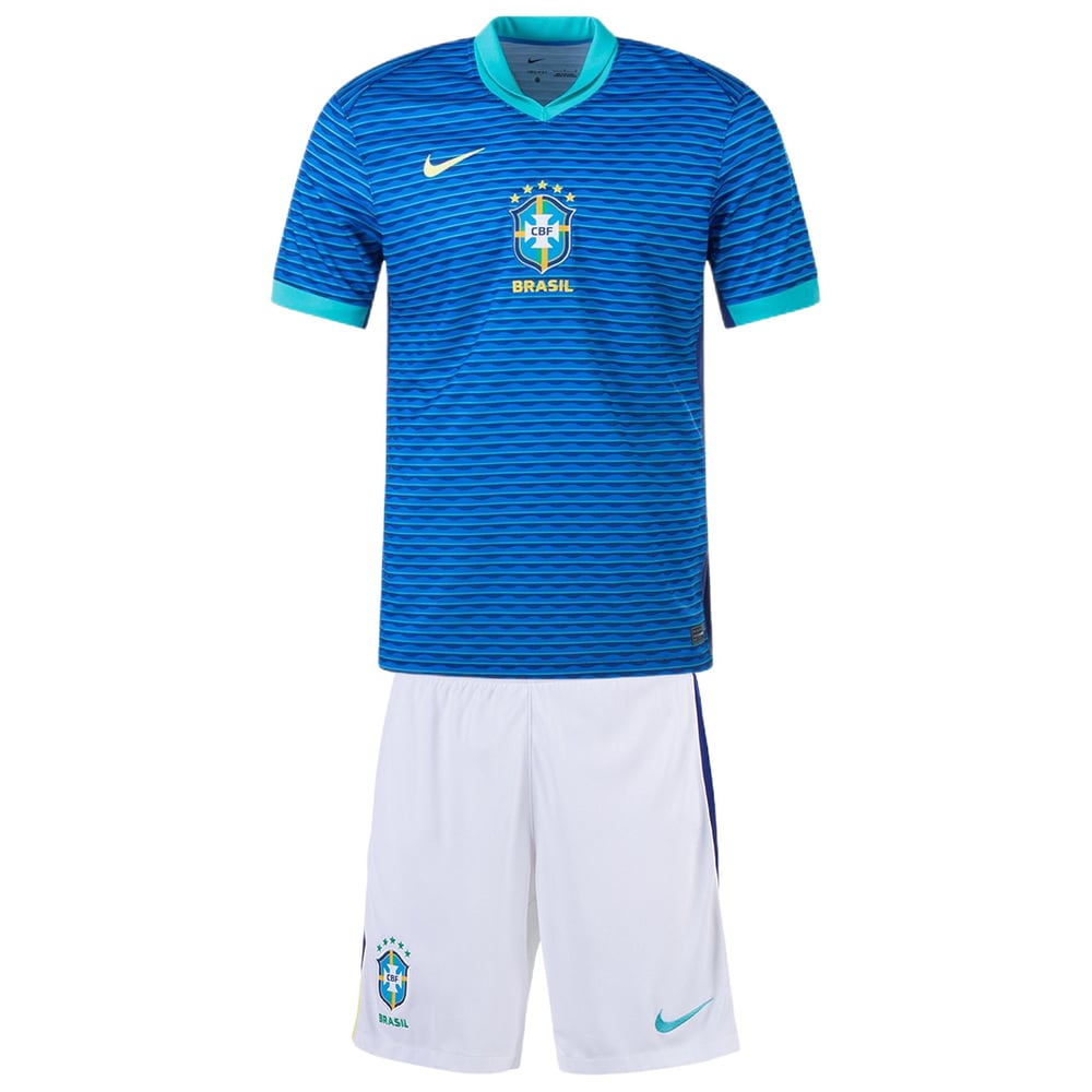 Kinder Brasilien Auswärts Jersey Shorts Copa America 204