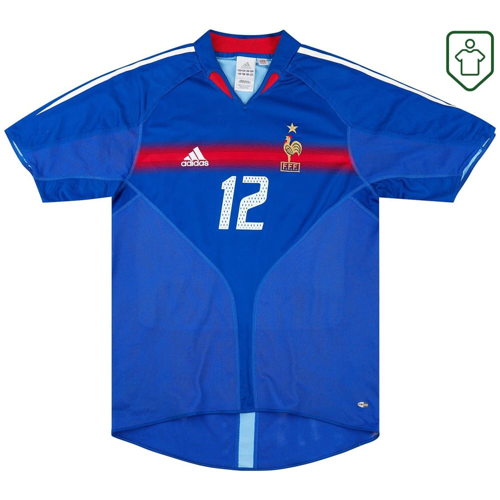 Herren Frankreich 2004/06 Home Retro Shirt Henry #12
