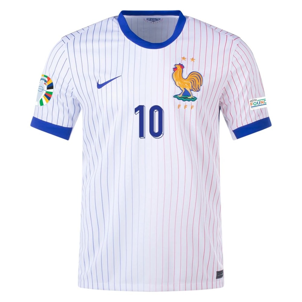 Kylian Mbappe #10 Frankreich Auswärts Jersey EURO 2024