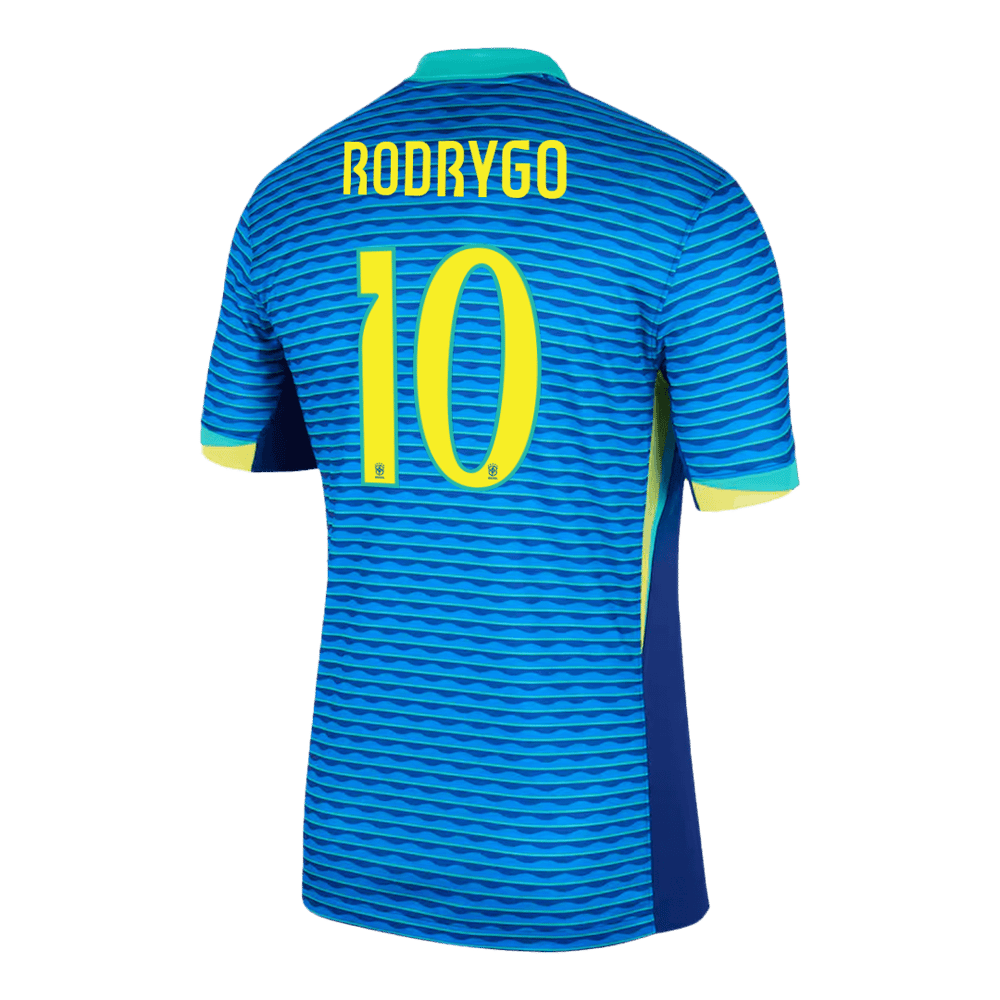 RODRYGO #10 Brasilien Auswärts Jersey America Cup 2024