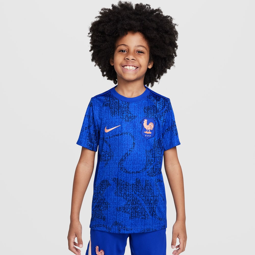 Kinder Frankreich 2025 drittes Pre Match Shirt