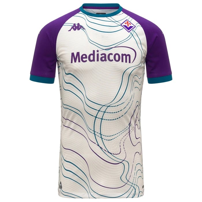 Kid's Fiorentina 2025/26 Drittes vorzeitiges Hemd-Weiß
