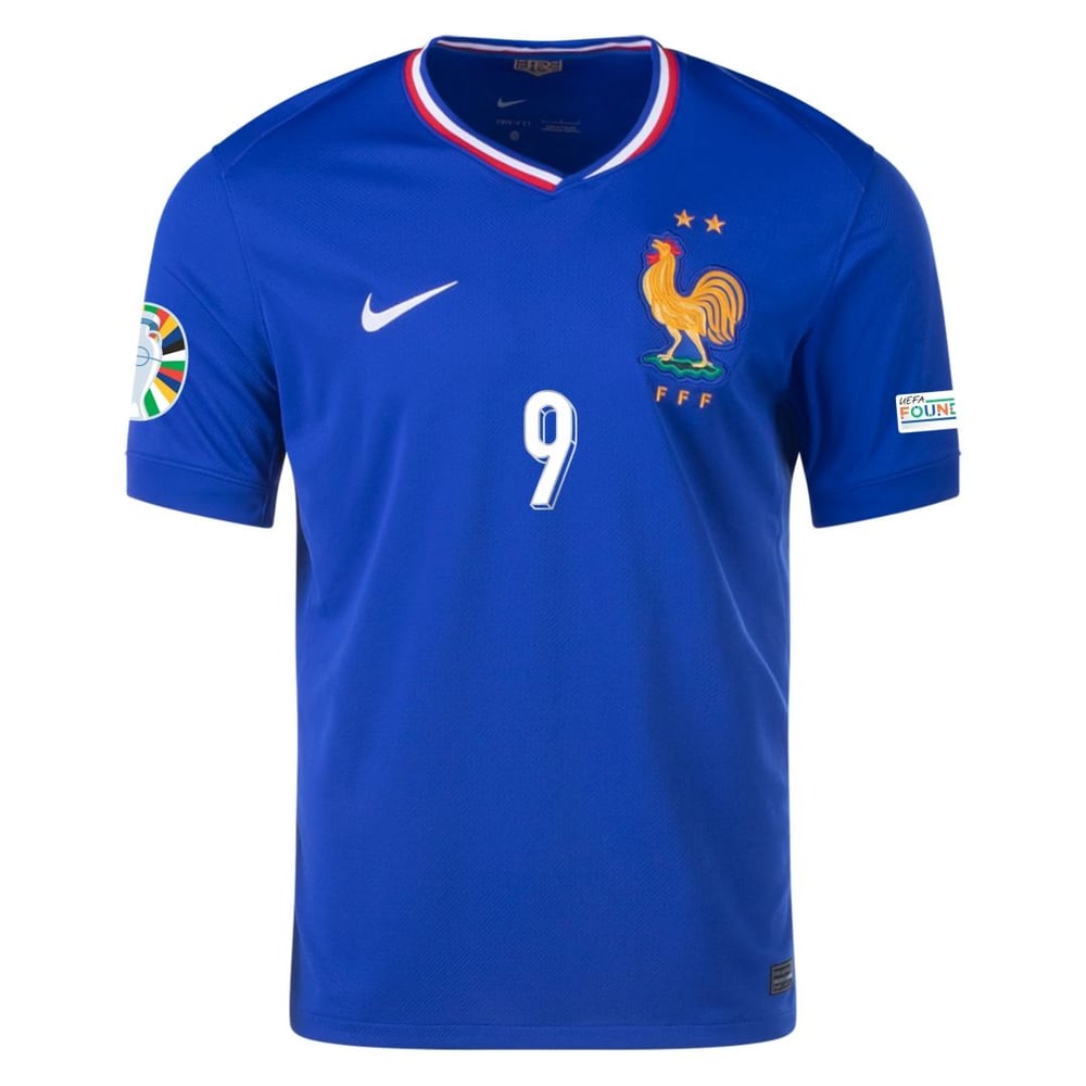 Olivier Giroud #9 Frankreich Home Jersey EURO 2024