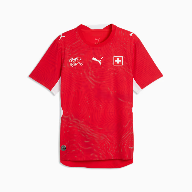 Herren Schweiz 2026 Heim authentisches WM-Shirt