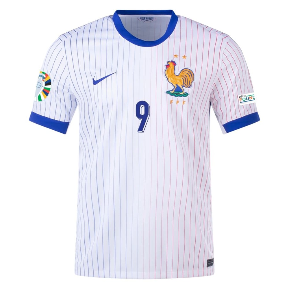 Olivier Giroud #9 Frankreich Auswärts trikot EURO 2024