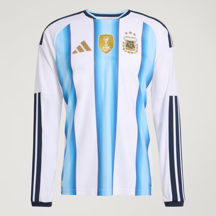 Herren Argentinien 2026 Heim authentisches WM-Langarm-Shirt