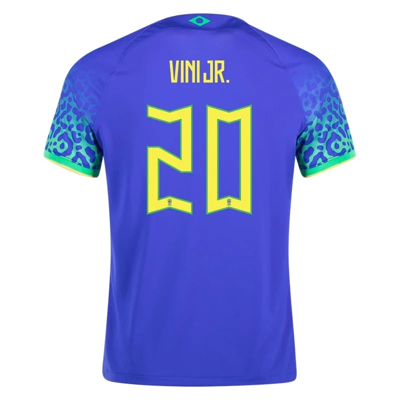 Vinicius Junior #20 Brasilien Auswärts trikot Weltmeister schaft 2022