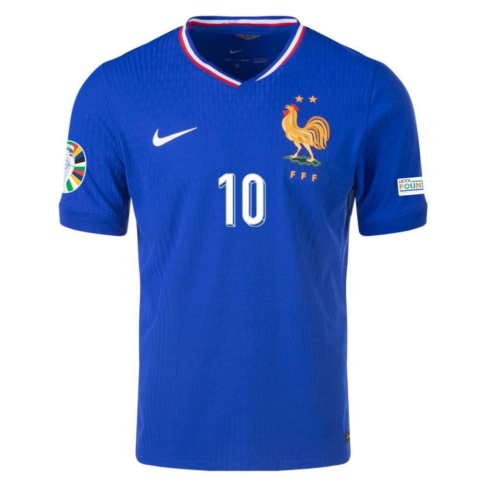 Kylian Mbappe #10 Frankreich Spieler Version Home Jersey EURO 204