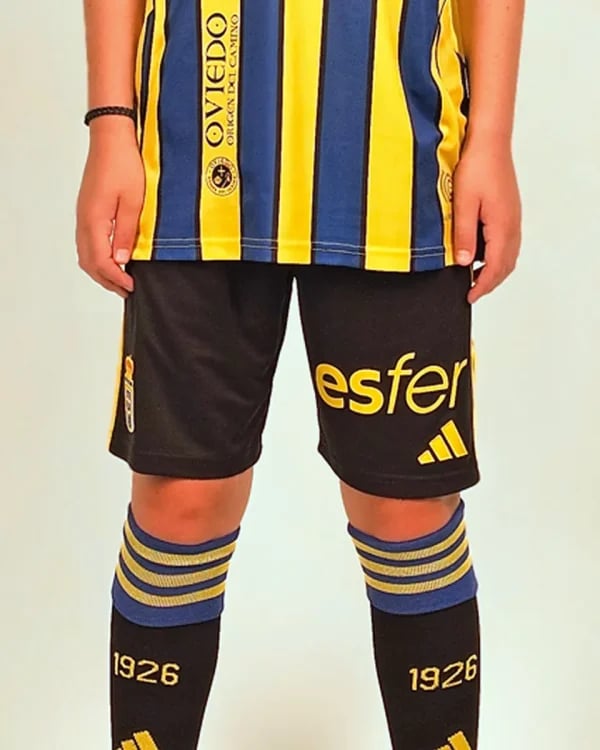 Kid's Real Oviedo 2025/26 Away Shorts