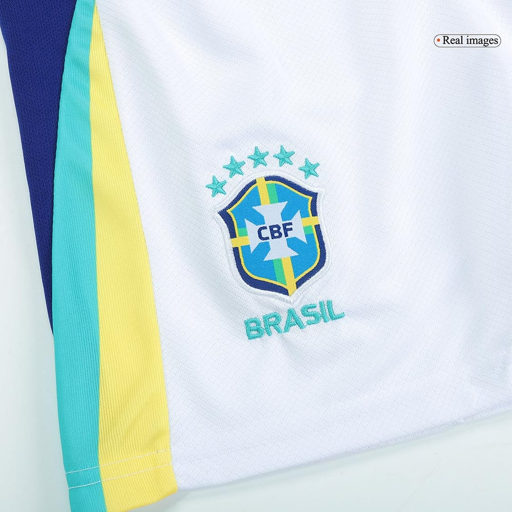 Kinder Brasilien Auswärts Jersey Shorts Copa America 204