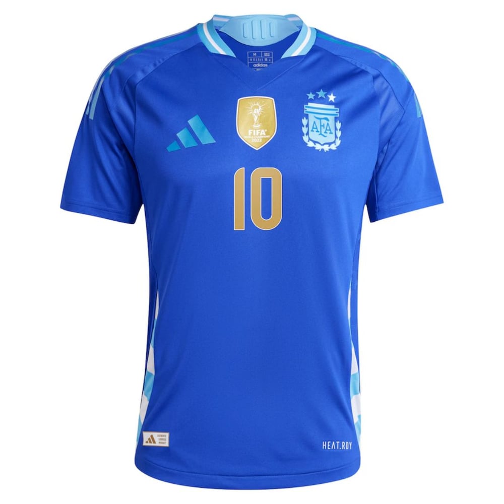 Lionel Messi #10 Argentinien Spieler Version Auswärts Jersey Copa America 2024