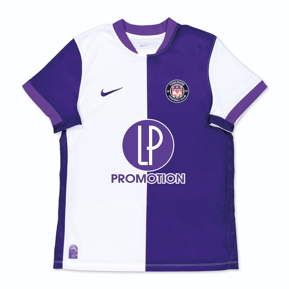 Kinder Toulouse FC 2025/26 Heim gesponsertes Hemd