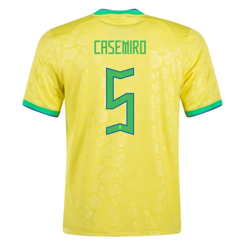 Casemiro #5 Brasilien Home Jersey Weltmeister schaft 2022