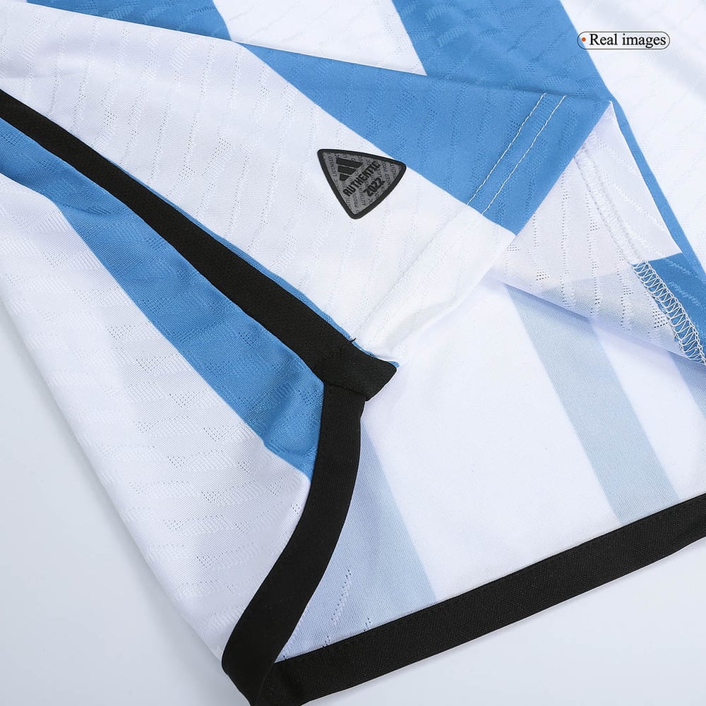 Argentinien Champions Spieler Version Heim Jersey Weltmeister schaft 2022 - 3 Sterne