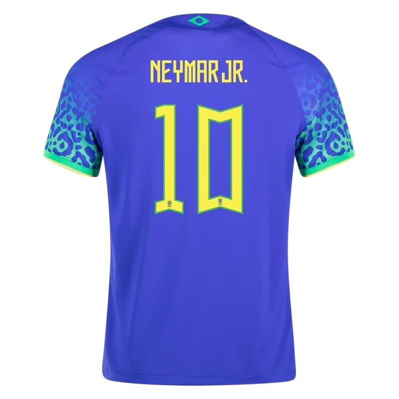 Neymar #10 Brasilien Auswärts Jersey Weltmeister schaft 2022