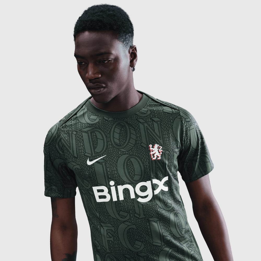 Kinder Chelsea 2025/26 Drittes Pre Match Shirt-Grün