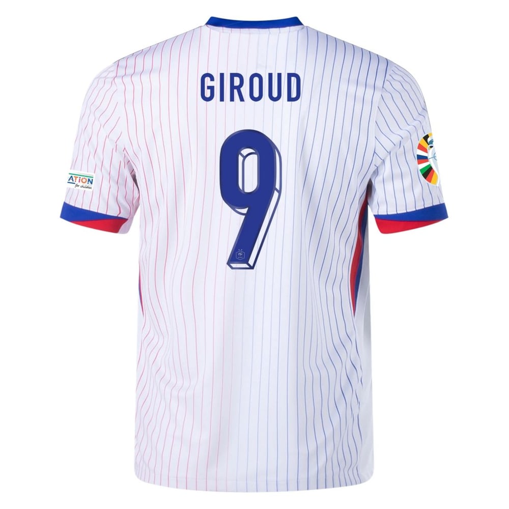 Olivier Giroud #9 Frankreich Auswärts trikot EURO 2024