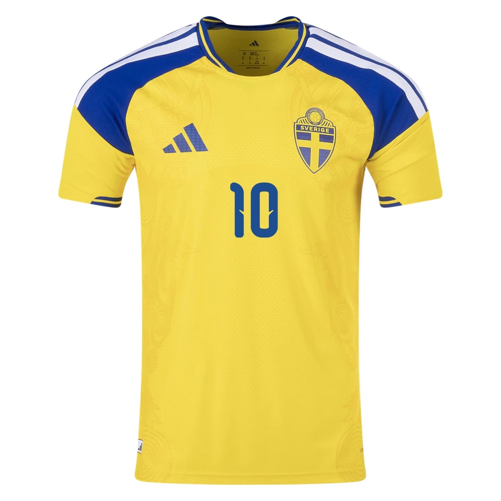 Frauen Schweden 2026 Heim authentisches WM-Shirt IBRAHIMOVIĆ#10