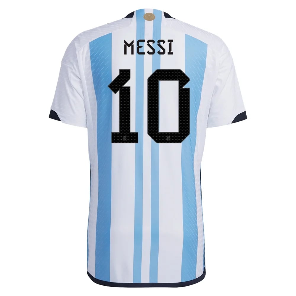 Lionel Messi #10 Argentinien Home Jersey Weltmeister schaft 2022