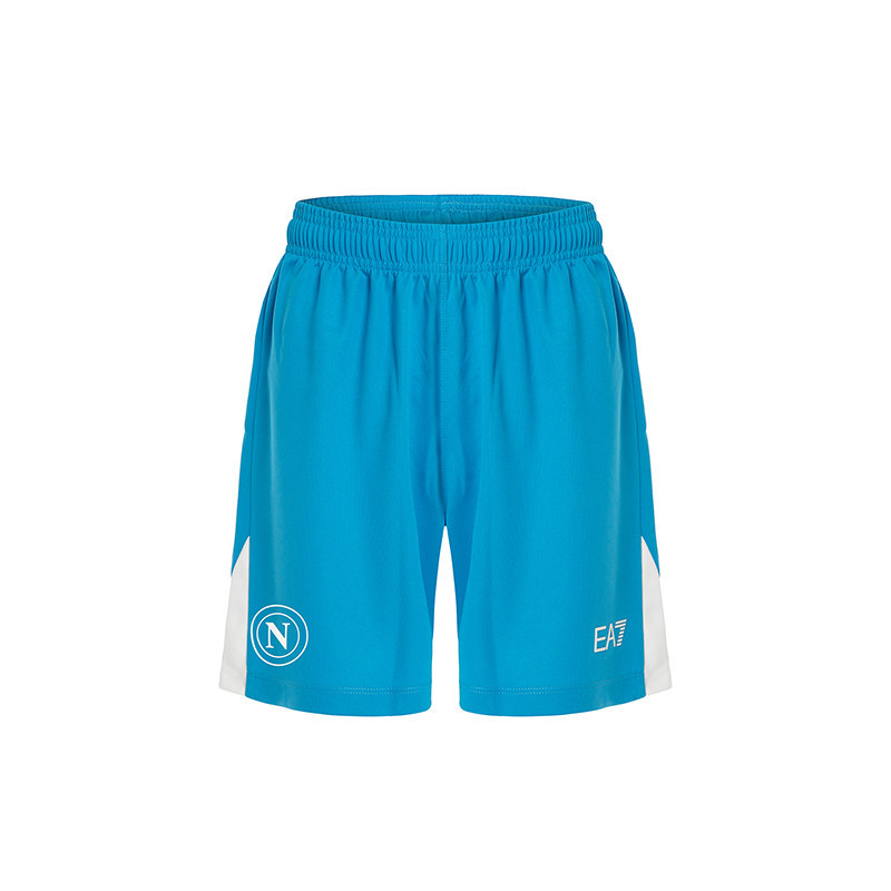 Kinder Napoli 2024/25 Home Shorts-Himmelblau