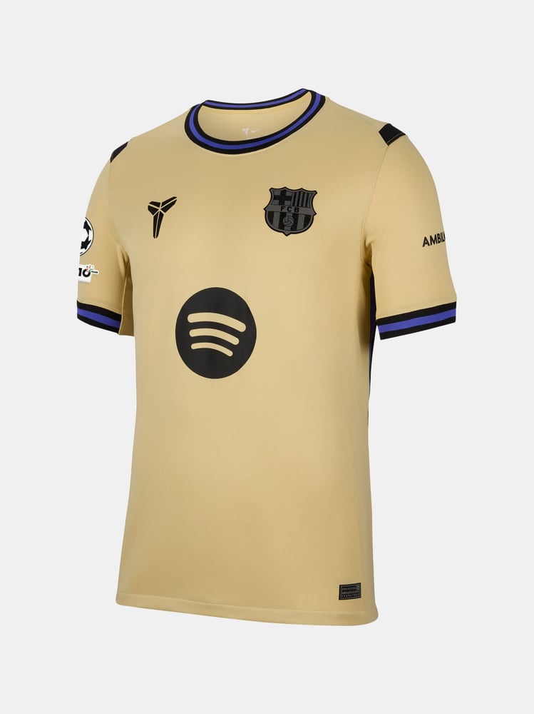 Kid's FC Barcelona 2025/26 Away UCL Shirt