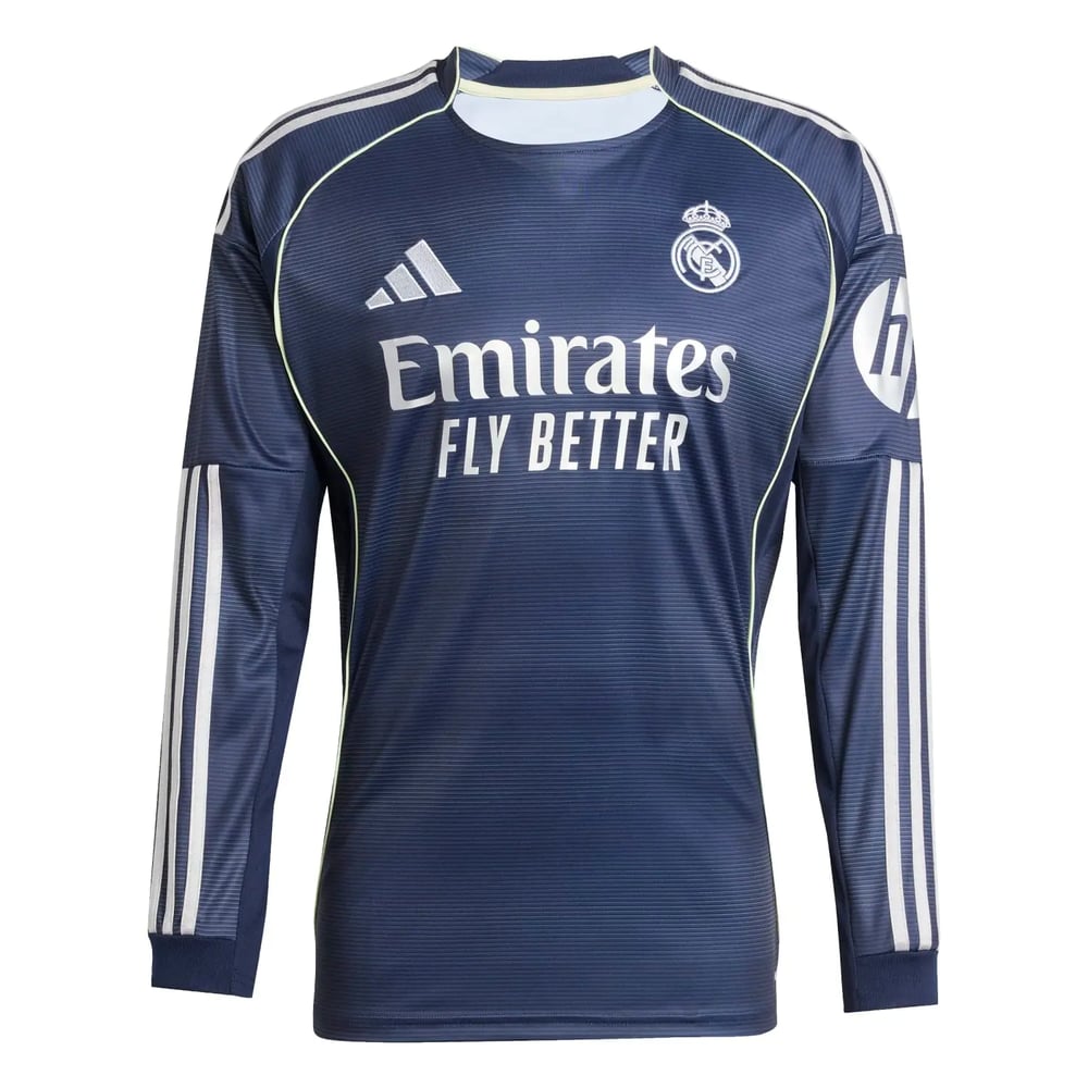 Men's Real Madrid 2025/26 Away Long Sleeve Shirt