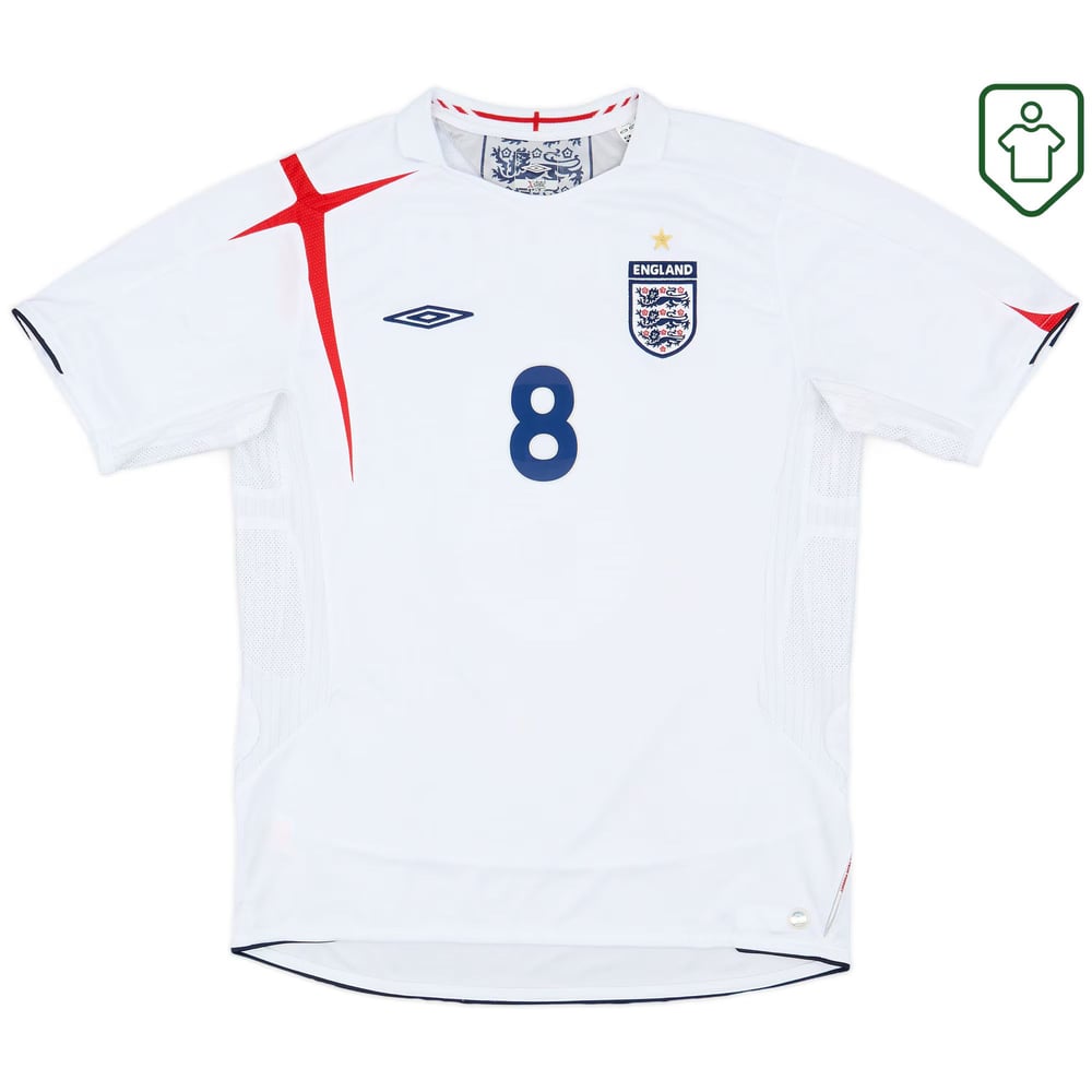 Männer England 2005/07 Home Retro Shirt Lampard #8
