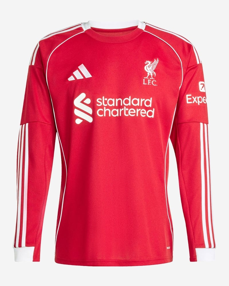 Männer Liverpool 2025/26 Heim langärmliges Hemd