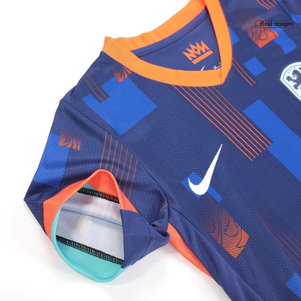 Kinder Niederlande Auswärts Jersey Shorts EURO 2024
