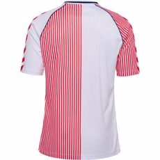 Herren Dänemark 86 Retro Hemd-Weiß