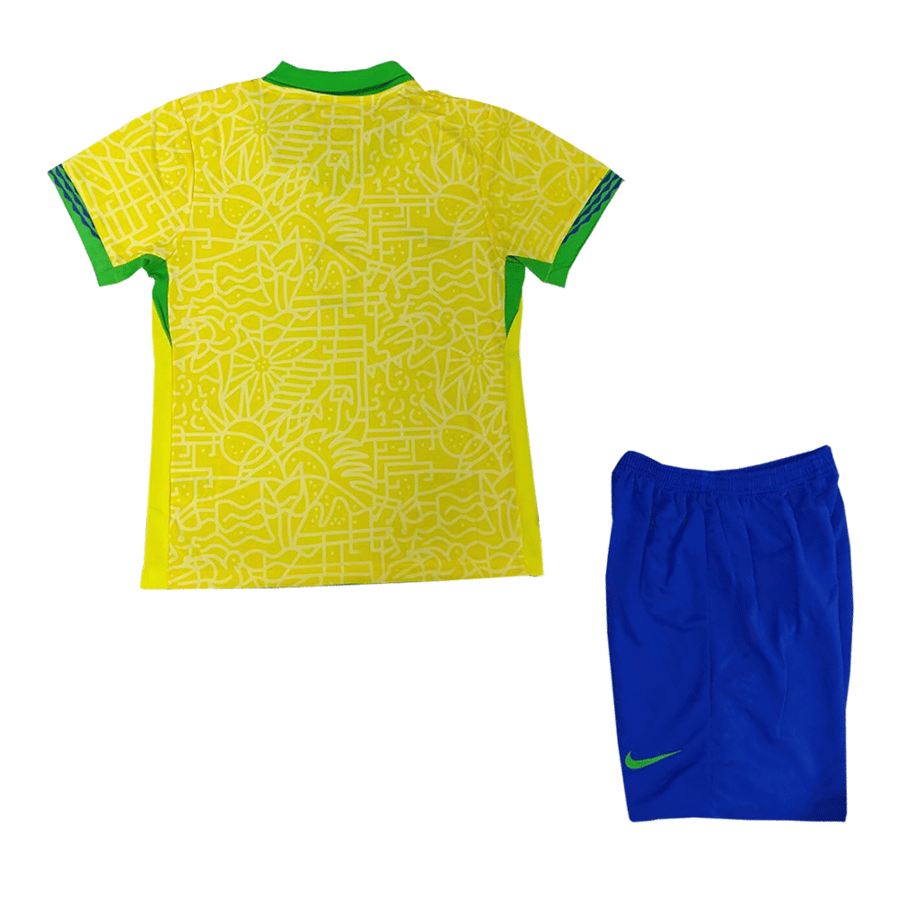 Kinder Brasilien Heim Jersey Shorts Copa America 2024